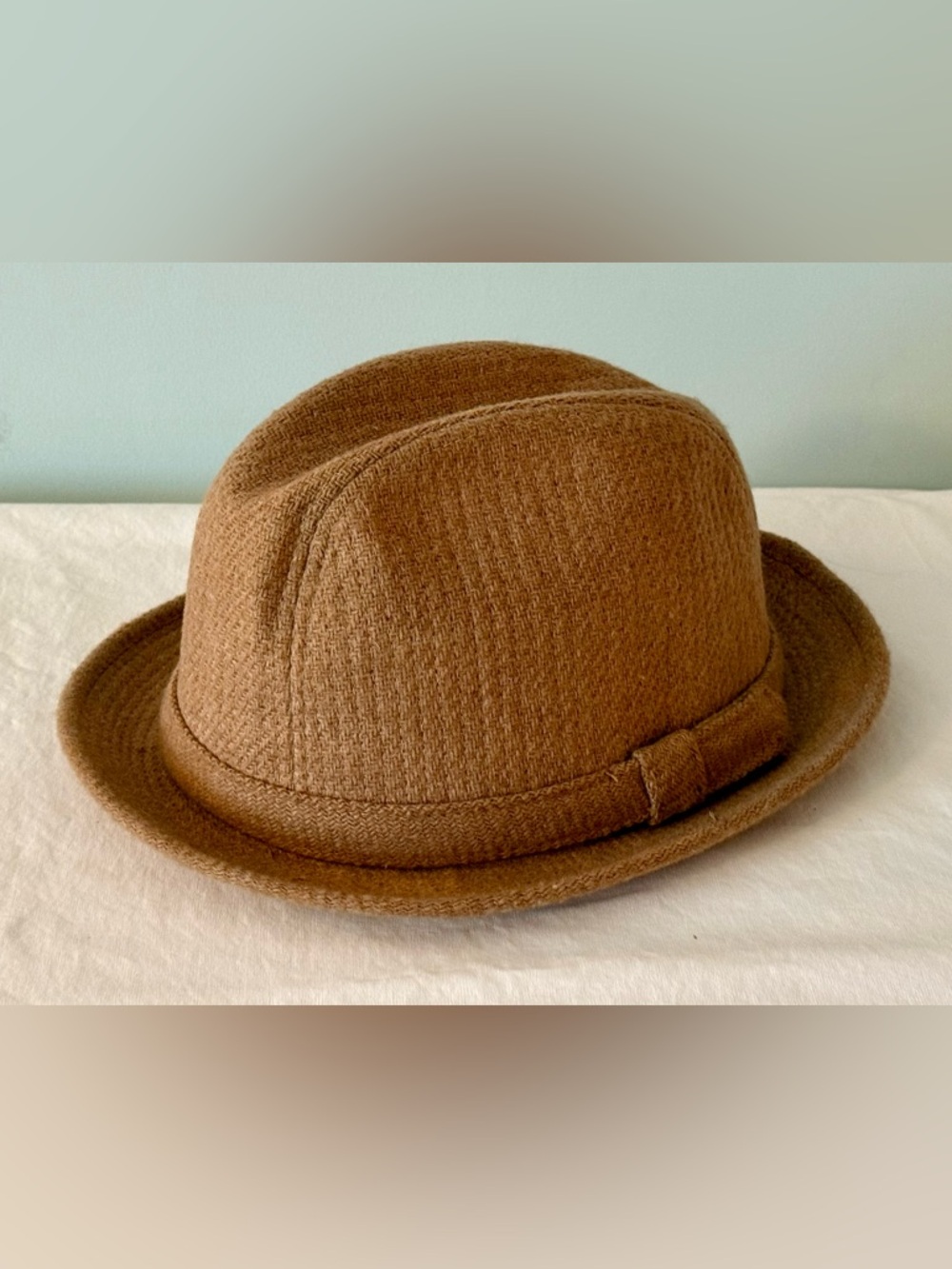 Vintage Stetson Equalizer Classic Brown Wool Fedora Hat, Size 7 1/4-7 3/8